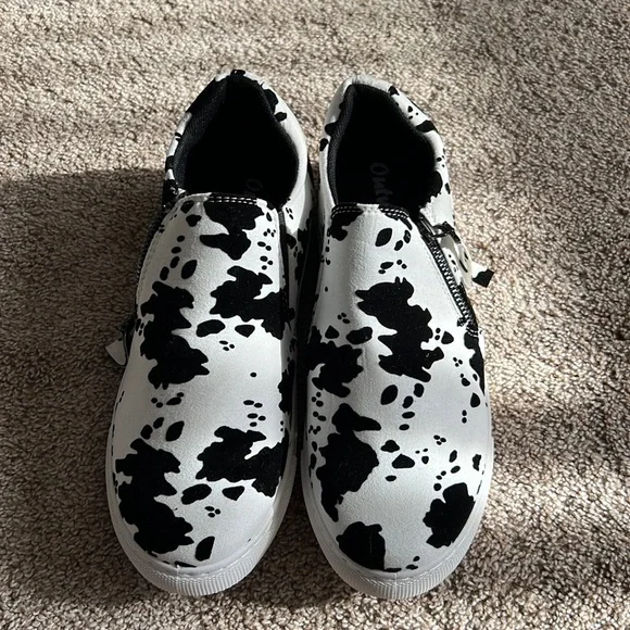 Cow print shoes